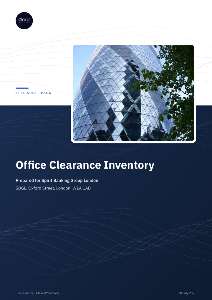 Generated PDF report cover